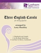 THREE ENGLISH CAROLS STRING QUARTET cover